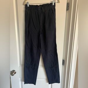 Gap navy blue paper bag pants